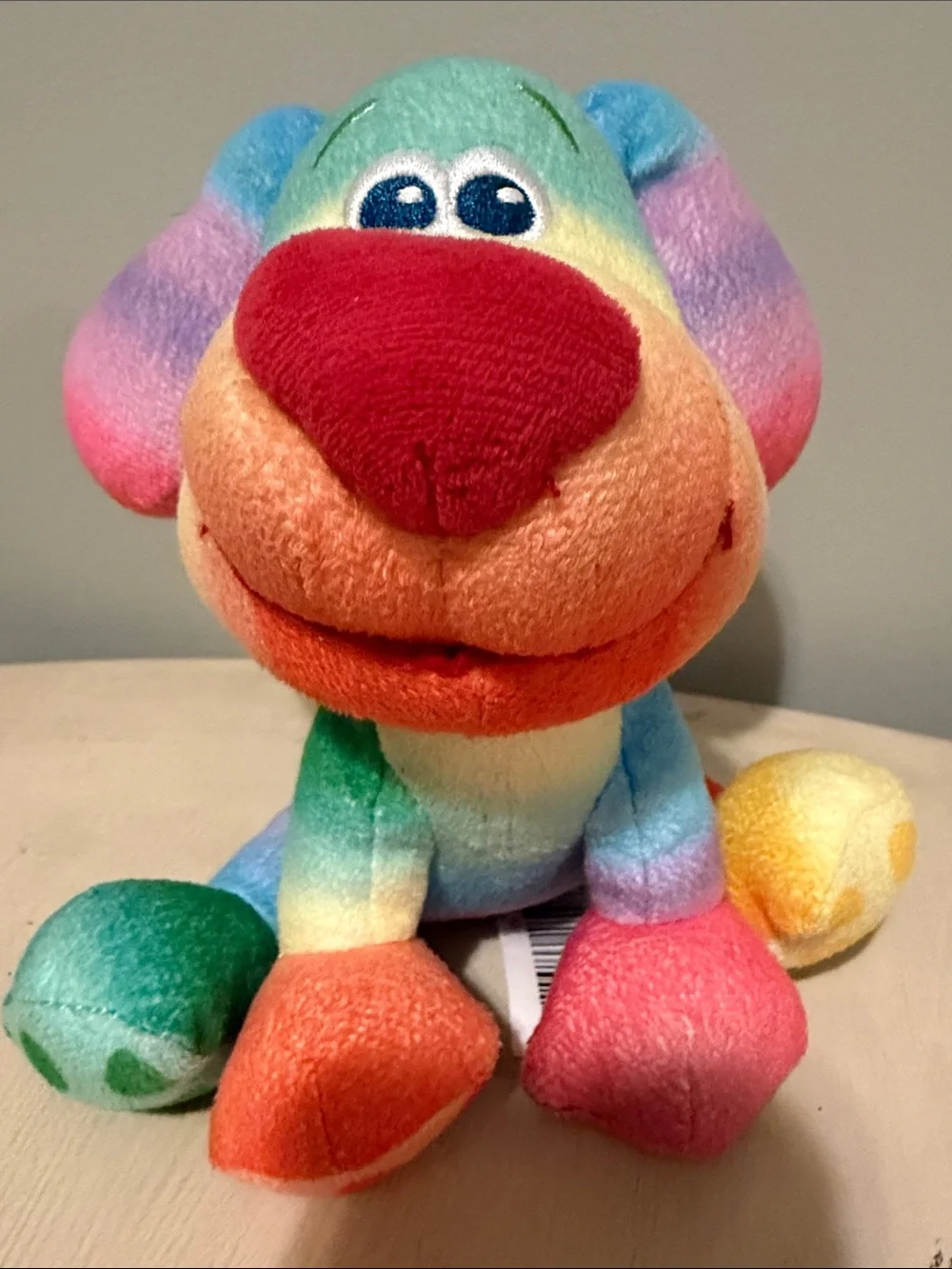 Blues Clues Rainbow Hard To Find 7 Inch Plush RARE EUC